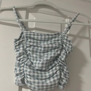 hollister gingham tank top